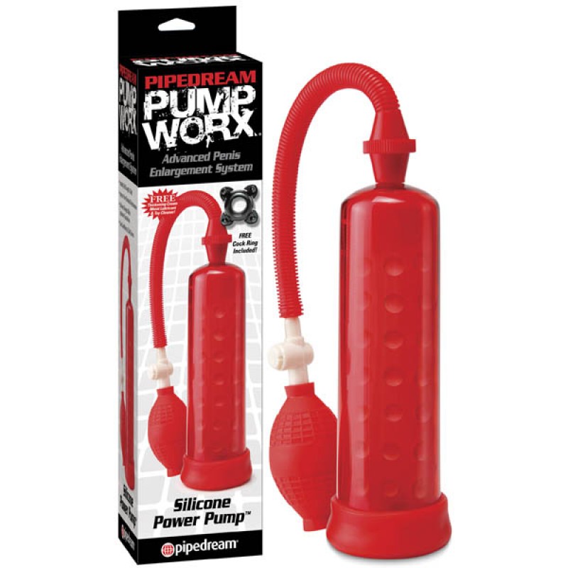Pump Worx Silicone Power Pump - Red
